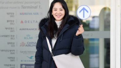 러블리 윤승아, 청순한 겨울 공항패션 | 2