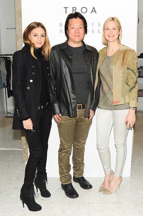 (왼쪽부터) 올리비아 팔레르모, 한송 디자이너, 켈리 러더포드