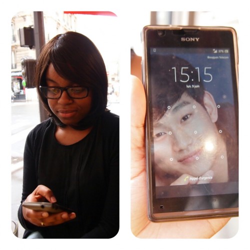위에서 언급한 중국인 수수 뿐만 아니라 마뜨도 핸드폰 배경화면을 김수현으로 해놨다. 마뜨는 김수현을 때부터 좋아했다고 한다. 사진=임성민