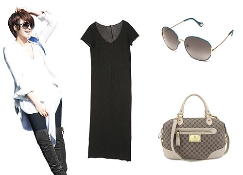 ⓒ 화보-안나수이 by B&D, 원피스-밀란로랭, 선글라스-에스까다 by 세원ITC, 가방-세인트스코트 런던
