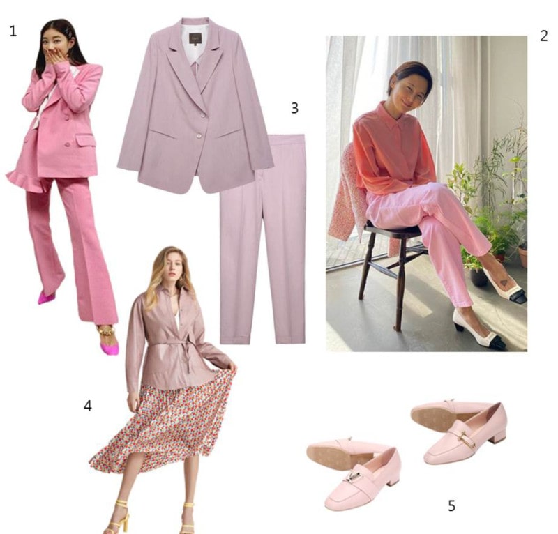 화사한 봄의 컬러 핑크 패션템 스타일링 | 2